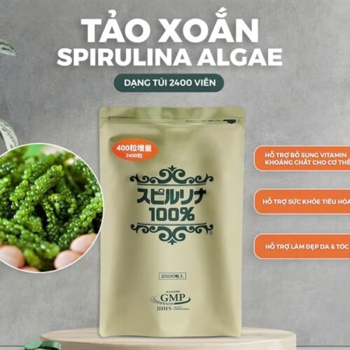 Tảo Xoắn Spirulina JP - 2400 V - Refill