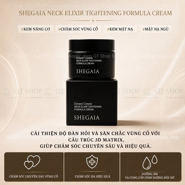 047c0e75aa8645989970a3db7caafce9 SHEGAIA - Kem cổ Neck Elixir Tightening Formula Cream 50g - exp 202904