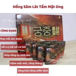 04971339e0a749b7ab224ad282b84bb4 Sâm Lát Mật Ong Hoàng Cung - 10 gói - 25$ - BỎ HỘP