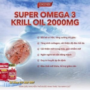 053e1b889b3b4823a80fae68049fa8b7 Dầu Nhuyễn Thể Krill Oil Eikenbi - 2000mg - Japan - EXP 202702