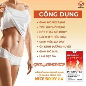 Viên uống giảm mỡ bụng gừng đen Nice Body Ex - Japan - EXP 202607