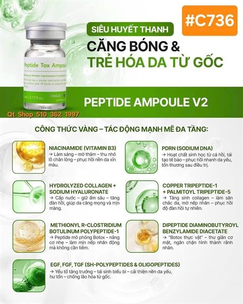 07e0d3e76b1348d08e7c8fad72e09a12 DOCLAB - Ampoule Botox Tươi Peptide - 5 each