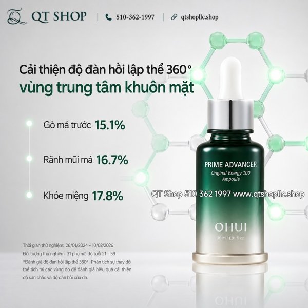 0b866934dac2406781eea682bd03667f OHUI - Set Ohui Xanh Prime Advanced Original Energy 100 Ampoule SPECIAL SET 30 ml + 30 ml - 225$ - EXP 202905