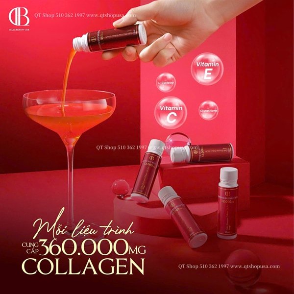 Collagen Premium 360.000mg - 30 lọ x 25ml - Vị Xoài - EXP 202801