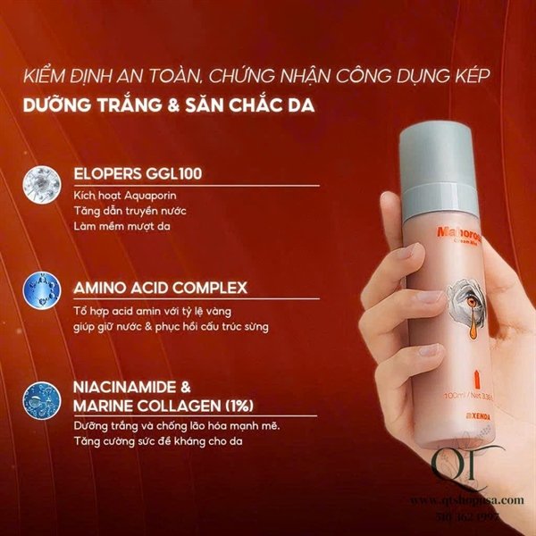 Pharmesthetics - Xịt Khoáng Nước Mắt Mahorosa Cream Mist - làm sáng da - EXP 20280424