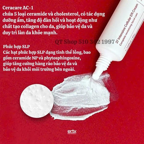 ERTY - Kem Phục Hồi 37 INTENSIVE CELLULAR - 45ml - EXP 20280604