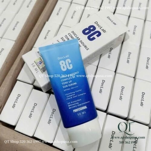 *DOCLAB - DOUBLE COMPLEX 8C TONE UP SUN SERUM - KCN Xanh 3 trong 1 - Chống nắng, Dưỡng trắng, Làm dịu mát da 50ml