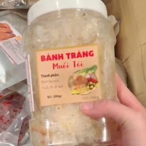 Bánh Tráng Muối Tỏi - Hũ 200 gr