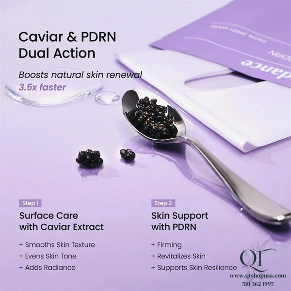 Mask Thạch Biodance Rejuvenating Caviar PDRN Real Deep Mask - TÍM - 4ea - Chống lão hóa