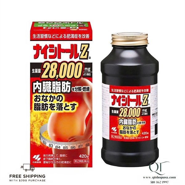 Viên Uống Giảm Mỡ Bụng Kobayashi - 420 viên Japan - EXP 202804