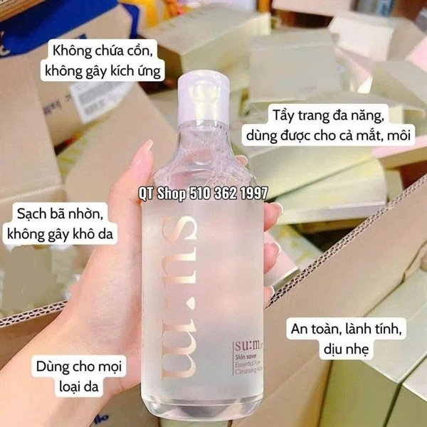 196b3db720c4427380817485bc9c28fb SUM37 - @ - Nước Tẩy Trang Sum Mới - 400ml tặng 2 mini x100ml - EXP 202805
