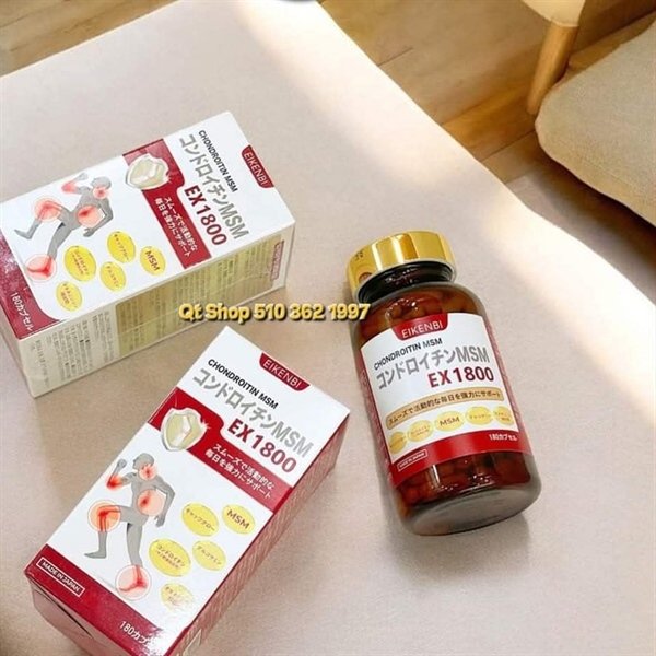 SALE - Viên bổ xương khớp Chondroitin MSM EX1800 Eikenbi💖 - Japan - EXP 202606