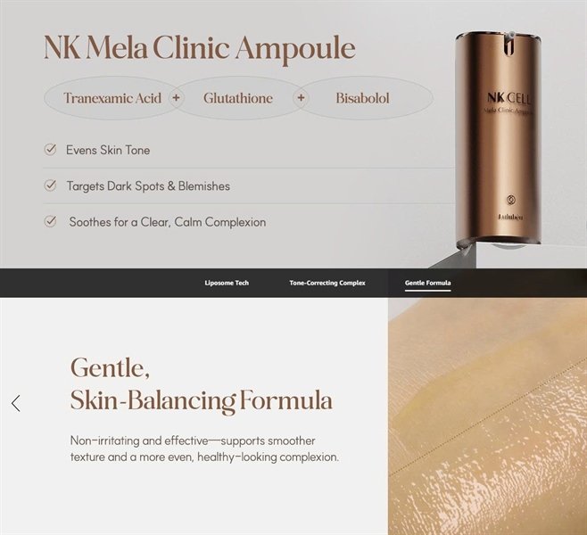 LULUBEU - Tinh Chất Trắng Da NK CELL MELA CLINIC AMPOULE - EXP 202711