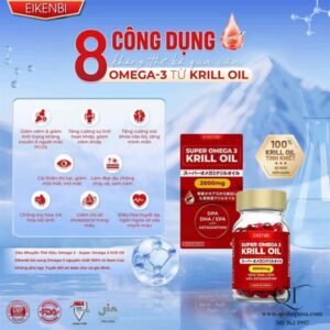 2015eae7320a42d9b435a1e57110886e Dầu Nhuyễn Thể Krill Oil Eikenbi - 2000mg - Japan - EXP 202702