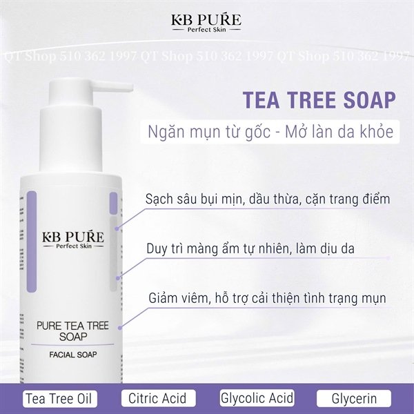 223a70f0042845b7aca31c960f7e5802 KB Pure - SRM Sữa Rửa Mặt Tea Tree - 250ml