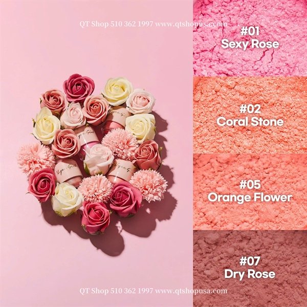 Phấn Má Hồng 3D Powder Blusher Hope Girl 5g - Màu #05 Orange Flower - EXP 20271110