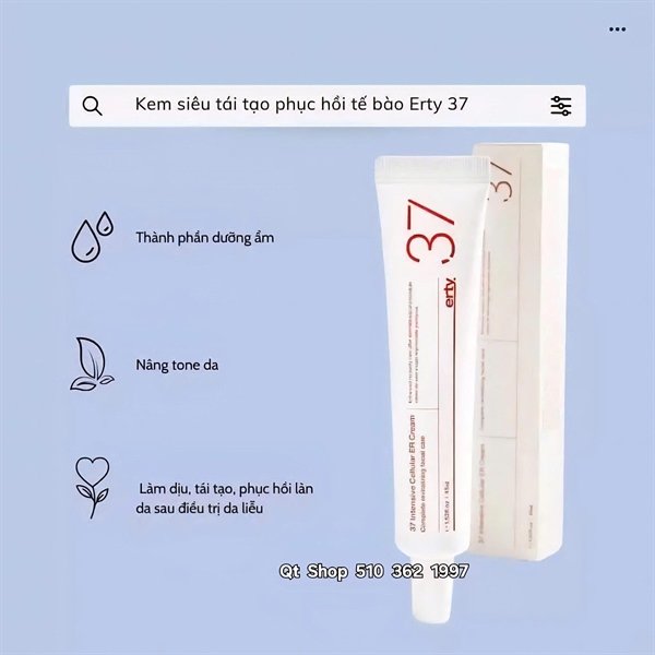ERTY - Kem Phục Hồi 37 INTENSIVE CELLULAR - 45ml - EXP 20280604