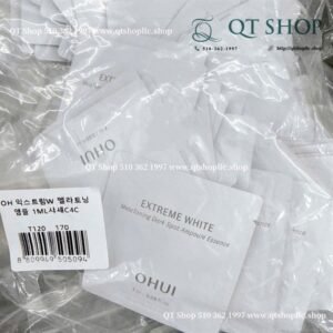 25820e9439b445b9a81a68bb02ca57db OHUI - Sample Extreme White MelaToning Dark Spot Ampoule Essence - 120 gói - EXP 202709