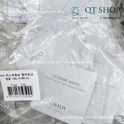 OHUI - Sample Extreme White MelaToning Dark Spot Ampoule Essence - 120 gói - EXP 202709