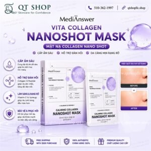 MEDIANSWER - Mặt Nạ Thạch Calming Collagen Nanoshot - TÍM - 5ea - EXP 202807