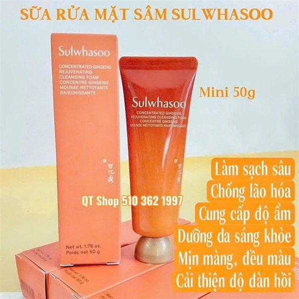 SULWHASOO - Mini SRM Nhân Sâm Mới - 50g - EXP 202808
