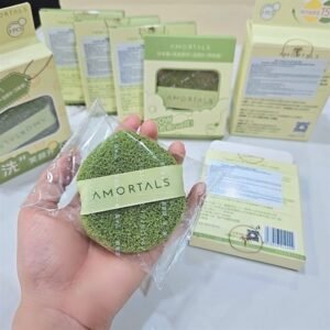 Miếng bọt Rửa Mặt AMORTALS - Hộp 1 miếng