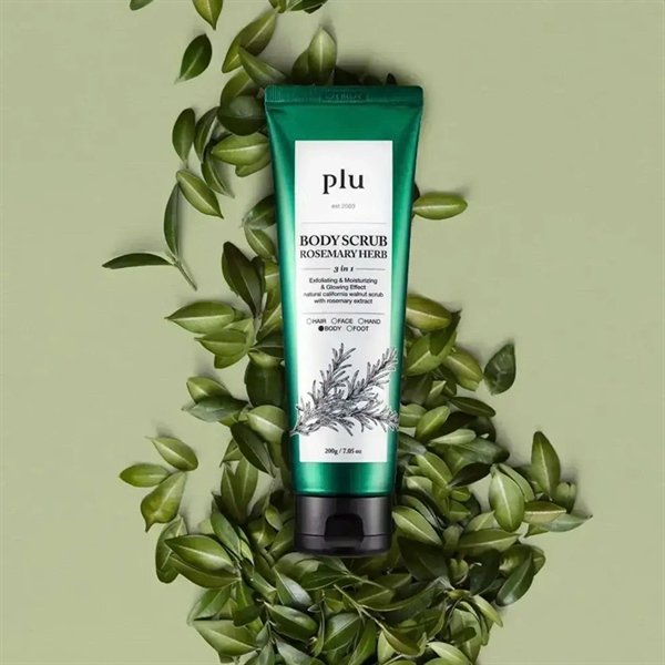 BODY - TDC Plu Body Scrub - Rosemary Herb 200ml - XANH LÁ - EXP 202712