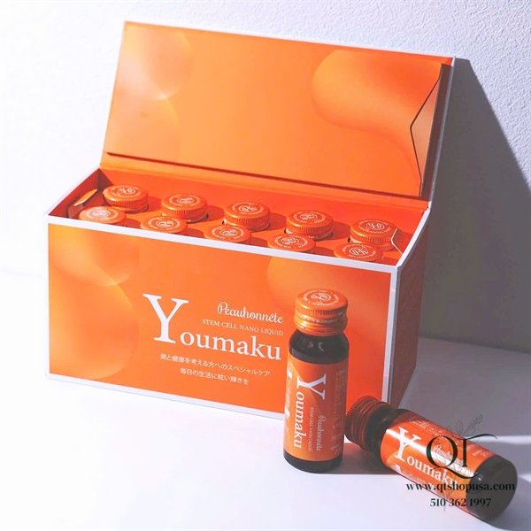 Nước Uống Collagen TBG nhau thai ngựa Youmaku Stem Cell Nano Liquid (10 chai x 30ml) - EXP 202705