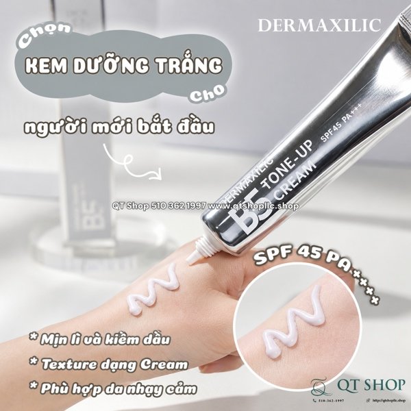 Kem Dưỡng Dermaxilic B5 Tone Up Cream - EXP 202809