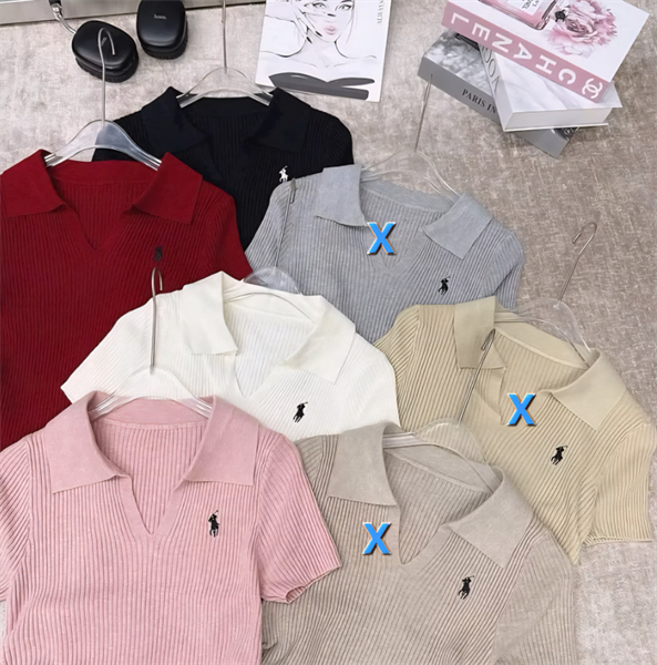 Áo Len logo Polo MÀu Đỏ Freesize