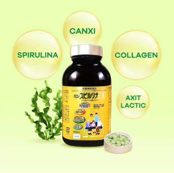 Tảo Vàng EX - 1 Lọ 1000 viên - Japan - EXP 202711