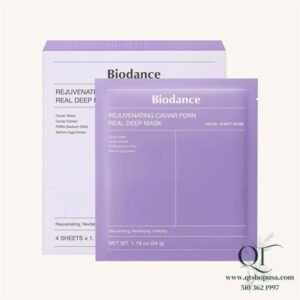 Mask Thạch Biodance Rejuvenating Caviar PDRN Real Deep Mask - TÍM - 4ea - Chống lão hóa