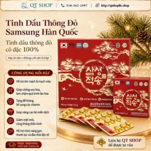 Tinh Dầu Thông Đỏ Samsung - Hộp 30 viên (Bỏ hộp ngoài) - EXP 202801