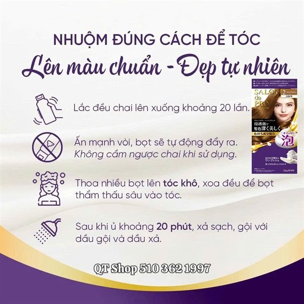 31fc7e4c03204a1d919795615a9901a2 Dầu Gội Phủ Bạc Salon - Số 1 - Japan