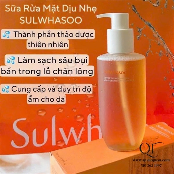 SULWHASOO - SRM Dịu Nhẹ Gentle Cleansing Foam - 200ml