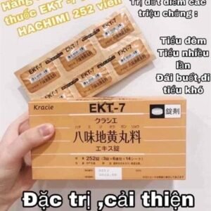 34b28123418d41ec951a66b2af540431 Viên uống bổ thận EKT-7 Kracie Hachimi - 252 viên - Japan - EXP 202710