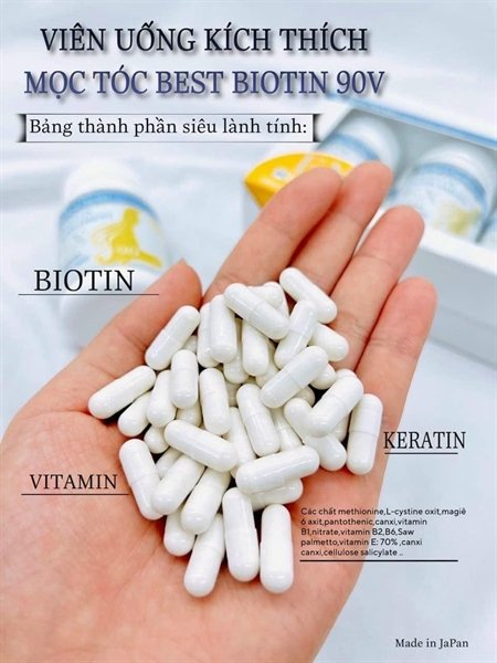 Viên uống Mọc Tóc Biotin - Japan - Date 10/2027