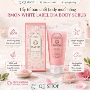 BODY - TDC Muối Hồng RMON White Label Dia Body Scrub 200gr