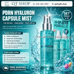 ANUA - Xịt Khoáng PDRN Hyaluronic Acid Hydrating Capsule Mist - 100ml x 2 chai