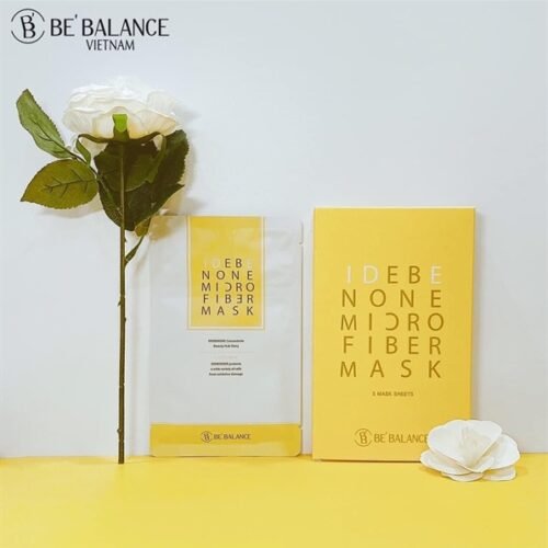 BEBALANCE - IDEBENONE MICROFIBER Mask Màu Vàng - Trắng Da - 10 ea