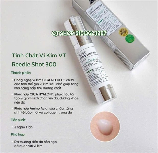 NONE 1 - Set Reedle Shot VT - Vi Gai 100 + 300 tặng kèm Kem Phục Hồi - Date 20270811