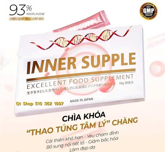Nước uống tăng nội tiết tố Inner Supple - 28 gói - Japan - EXP 202712