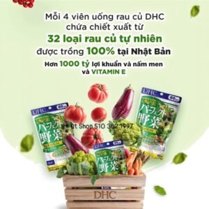 3bfef93baf8d4306aa5bf3382d4e5a37 DHC - Viên Uống Rau Củ Japan - 60 ngày - EXP 202711