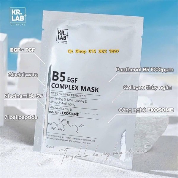 Mask B5 EGF Complex KR.LAB- combo 5 miếng - EXP 202807