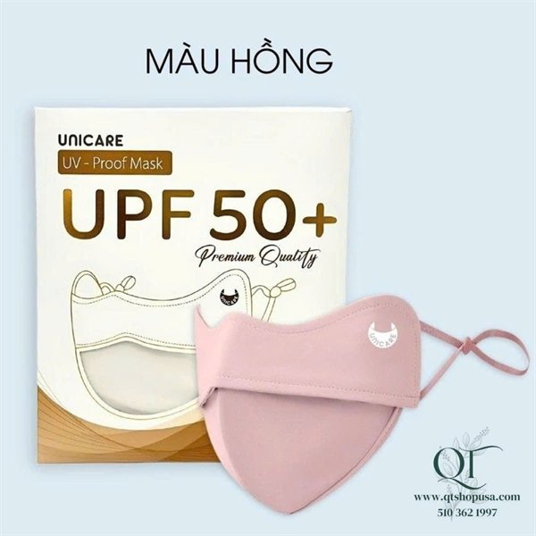 Khẩu Trang Vải Chống Nắng VN - Màu Hồng