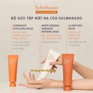 Set 3 Mask Sulwhasoo - Lột - Ngủ - TDC Bạch Sâm - EXP 202807