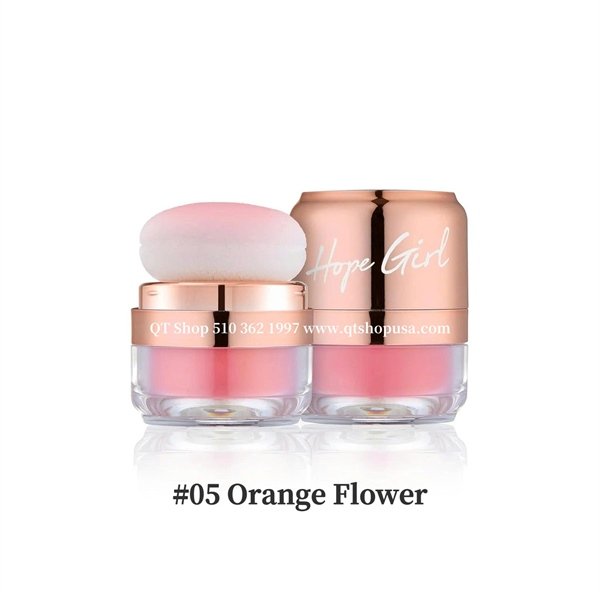 Phấn Má Hồng 3D Powder Blusher Hope Girl 5g - Màu #05 Orange Flower - EXP 20271110