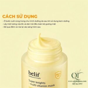 3efa19e970d44b3c8a21f3af049ebc37 Mask Ngủ - Mặt Nạ Ngủ Belif - Màu Vàng - Trắng da