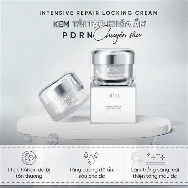 IDENEL - Kem Cấp Ẩm Phục Hồi Intensive Repair Locking Cream - 50ml - EXP 202701