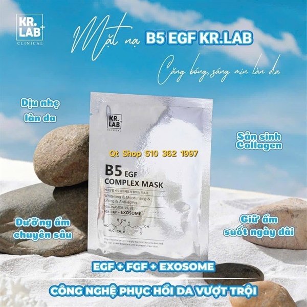 Mask B5 EGF Complex KR.LAB- combo 5 miếng - EXP 202807